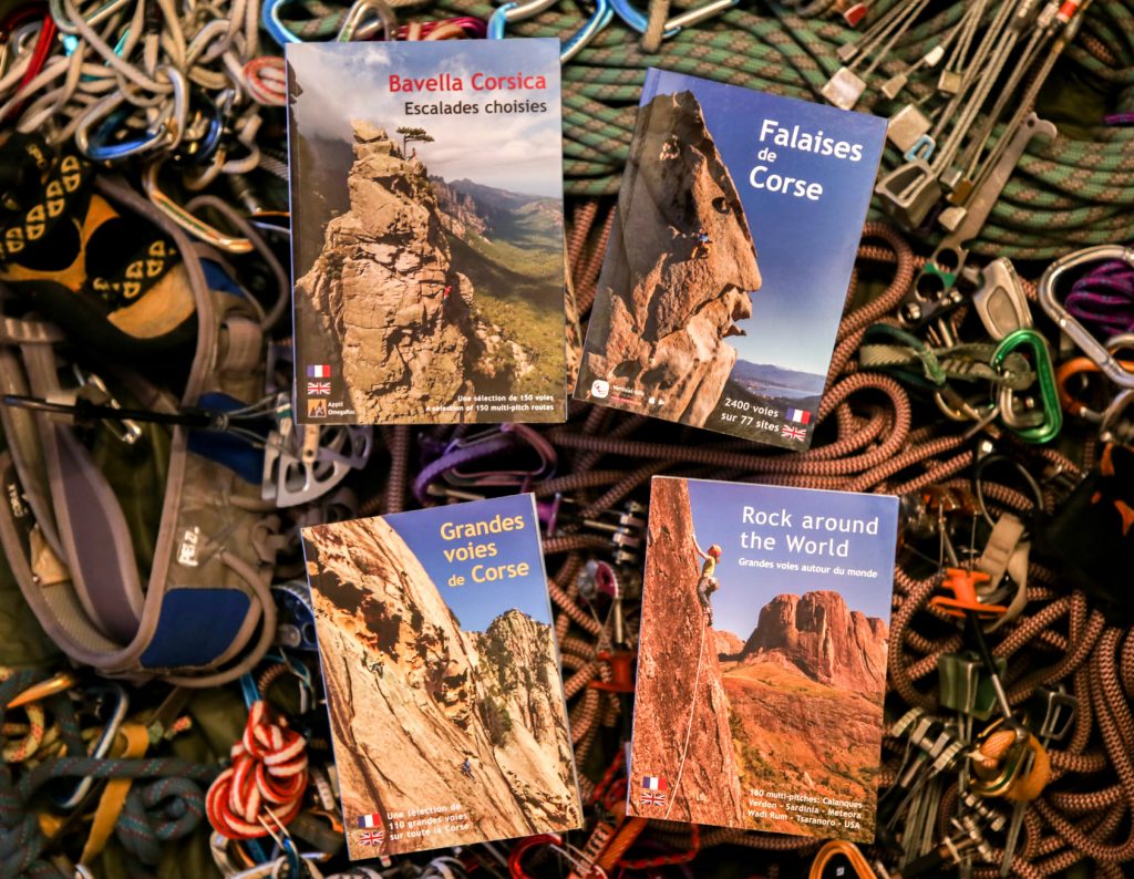 The four omegaroc climbing guidebooks