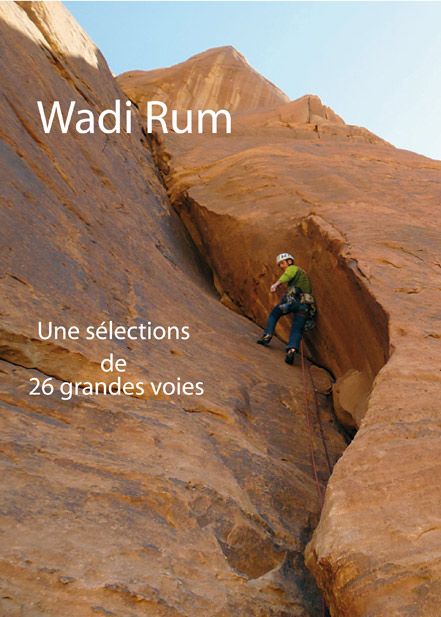 topo numérique d'escalade dans le Wadi Rum - sélection de grandes voies