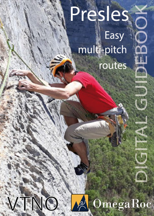 Climbing digital guidebook of Presles. A selection of multi-pitch routes