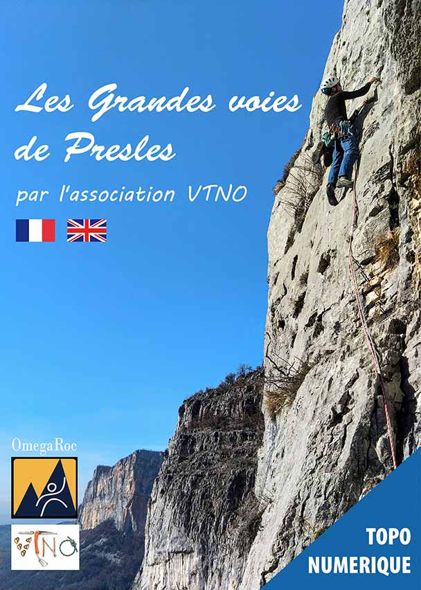 Le topo numérique des grandes voies d'escalade de Presles