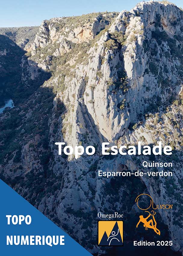 topo d'escalade autour de Quinson près des Gorges du Verdon