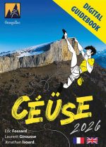 The 2026 climbing guidebook for the Céüse cliff in France
