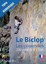 Le topo d'escalade de la falaise du Biclop près d'Annecy.